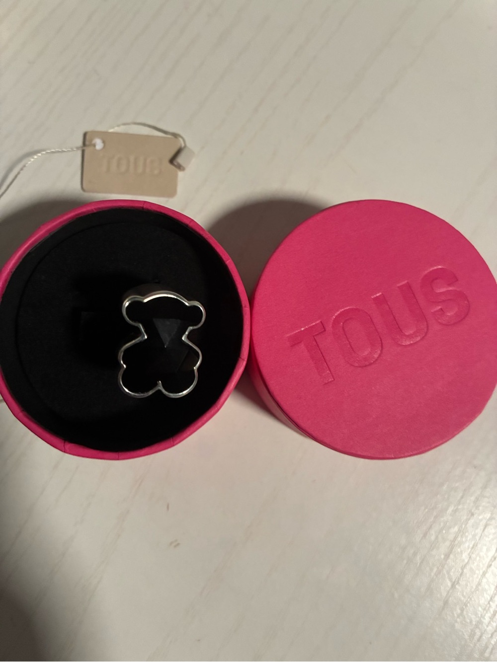 Authentic Tous Onix ring size 7